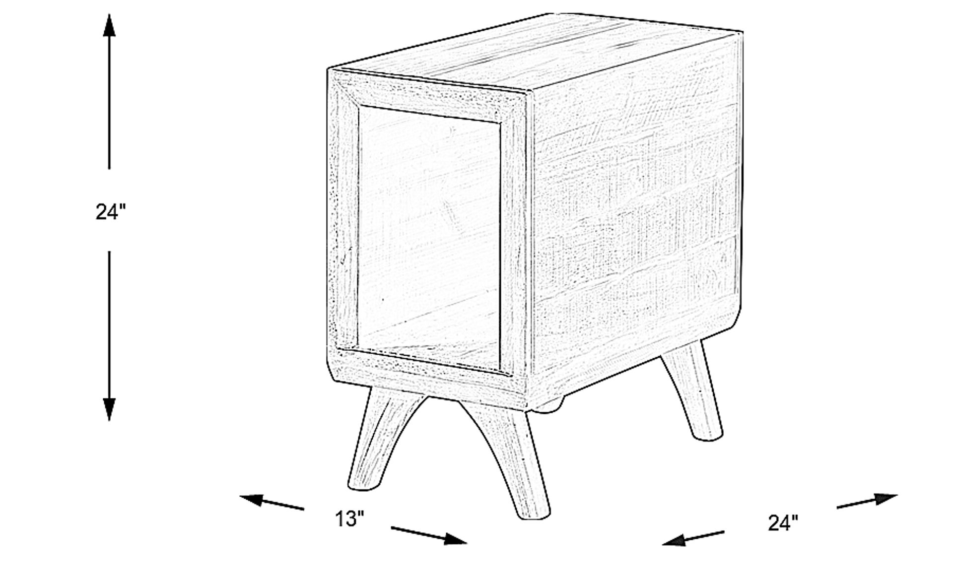 Dimension Image. Please refer to the Dimension Tab on this page for dimension details.