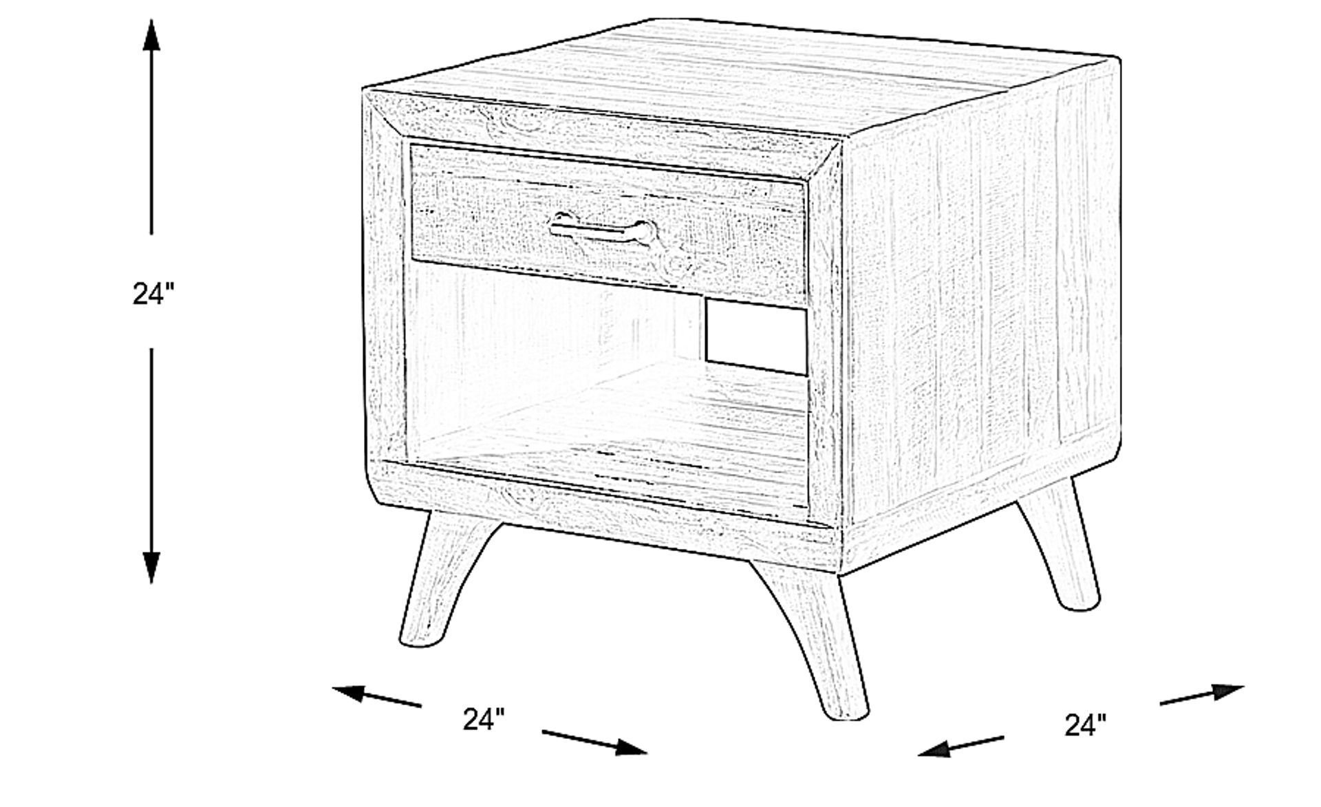 Dimension Image. Please refer to the Dimension Tab on this page for dimension details.