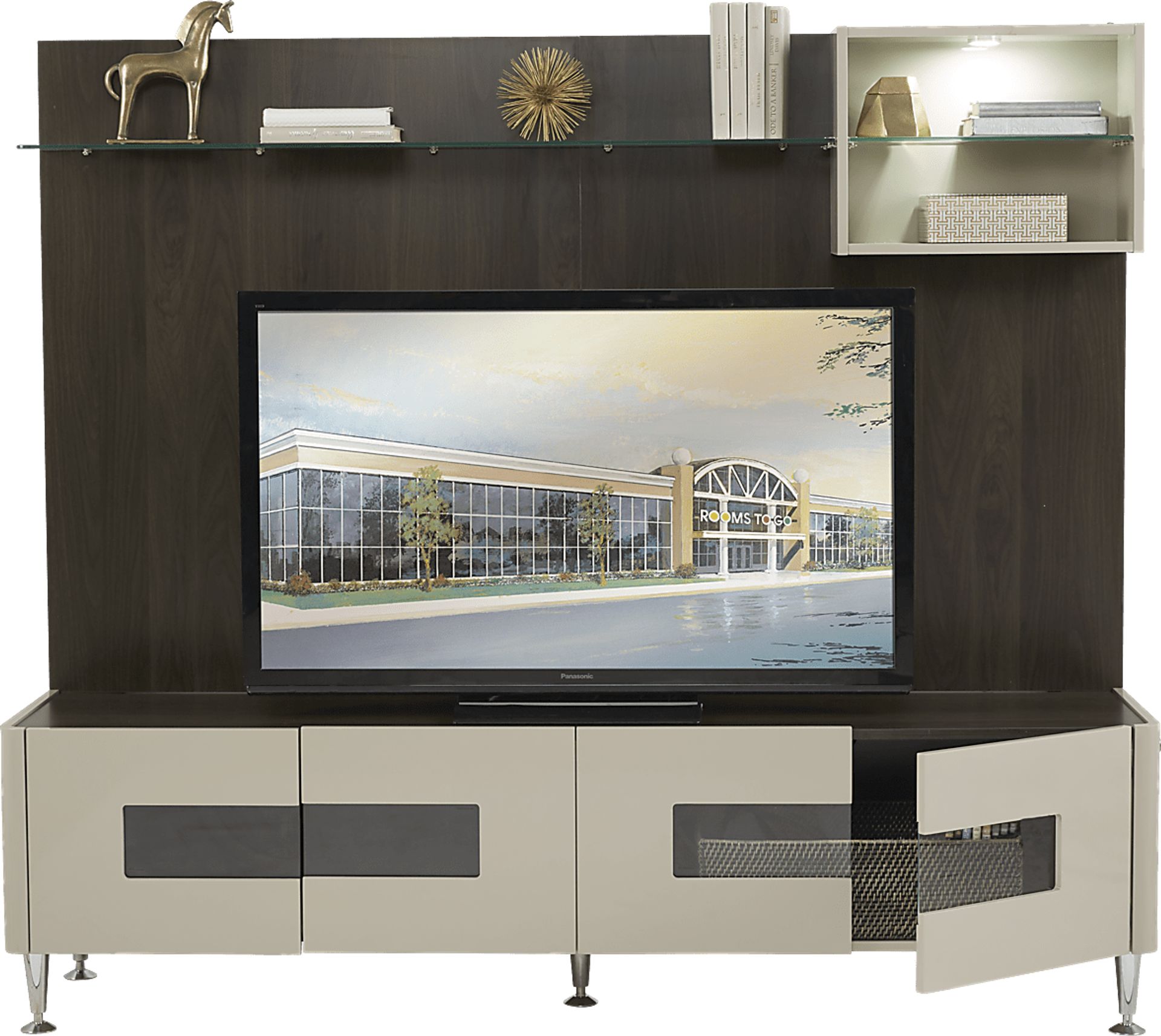 Montpelle Gray 4 Pc Wall Unit - Image 2