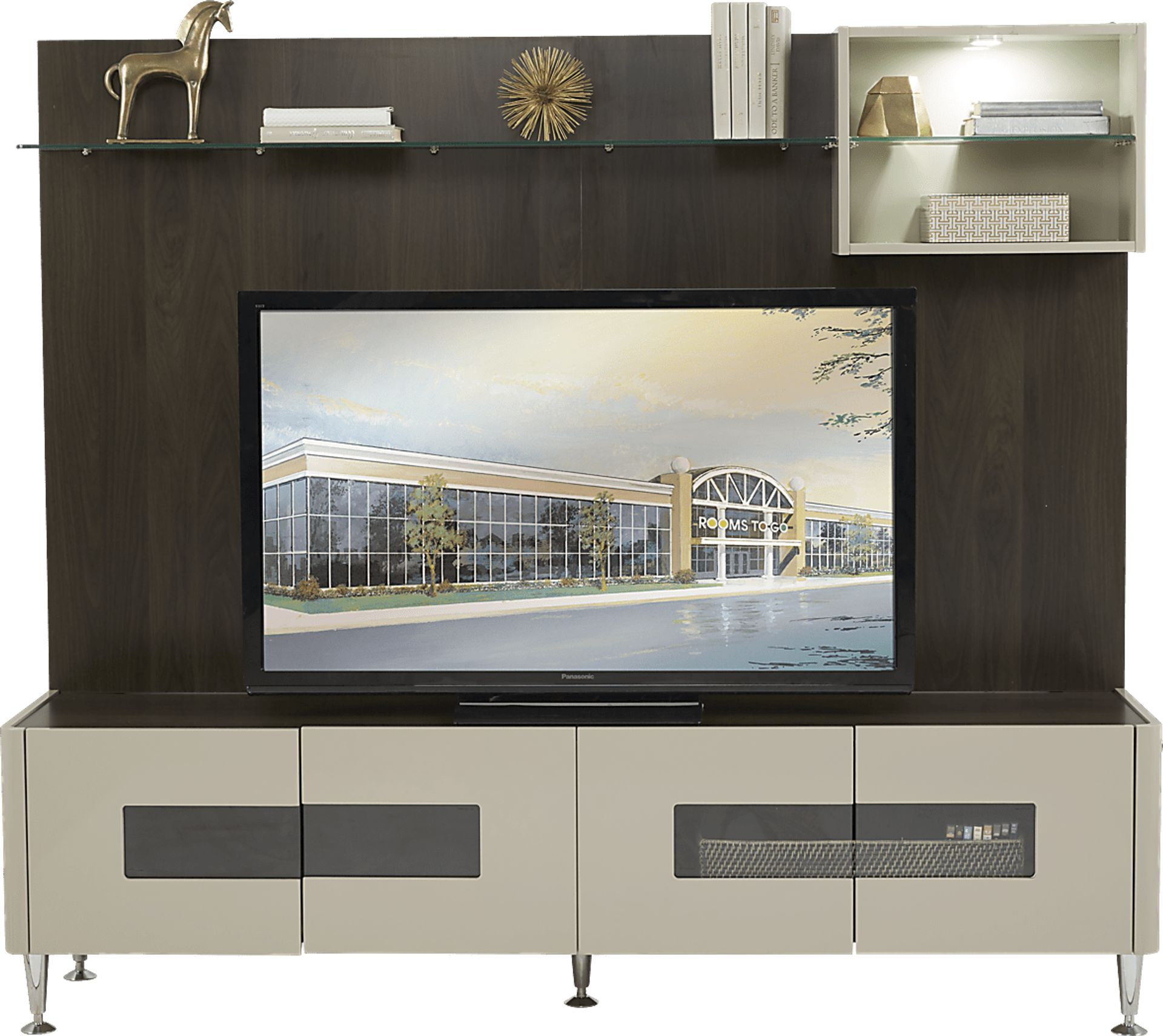 Montpelle Gray 4 Pc Wall Unit - Image 1