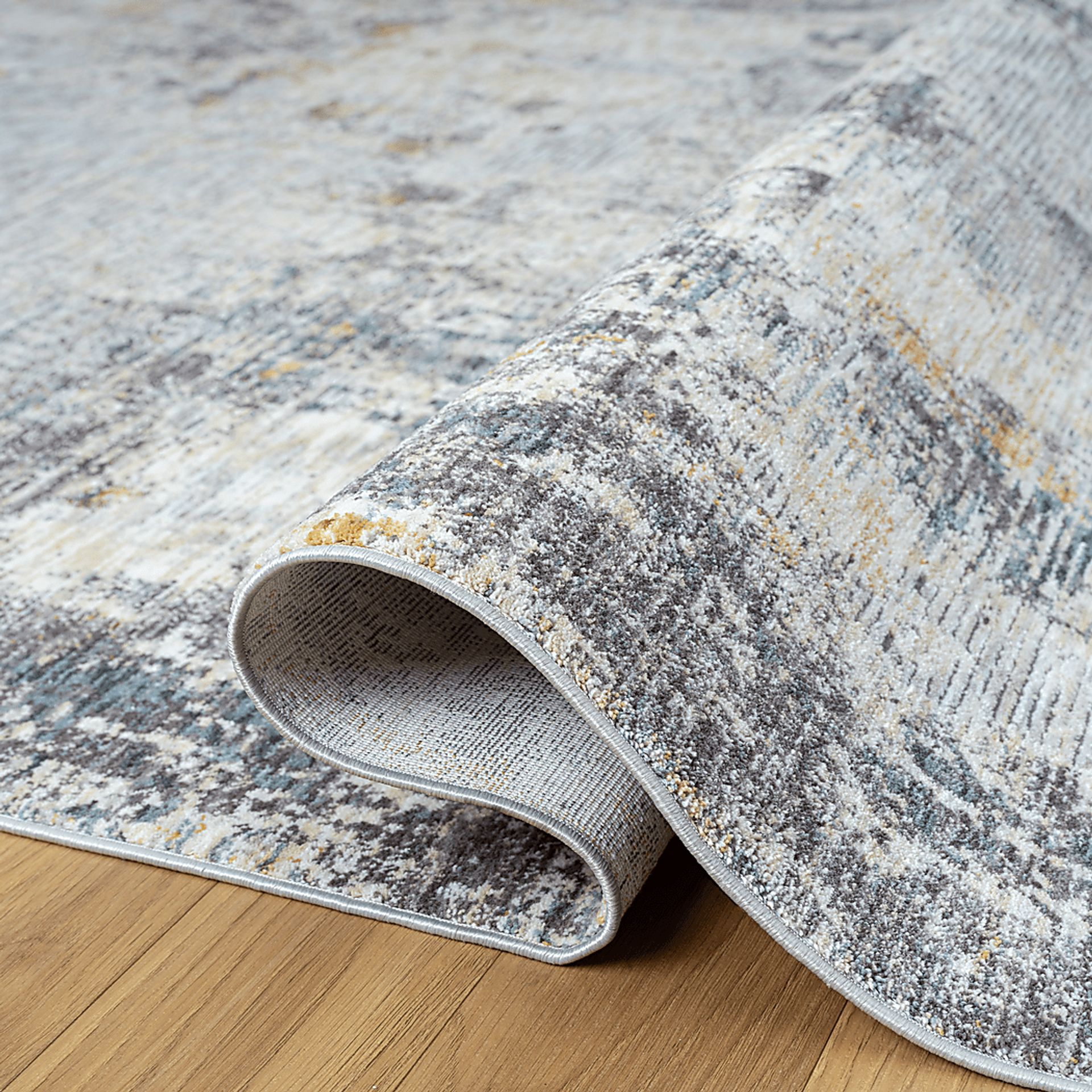 Montport Gray/Brown 2'6 x 8' Runner Rug - Image 5