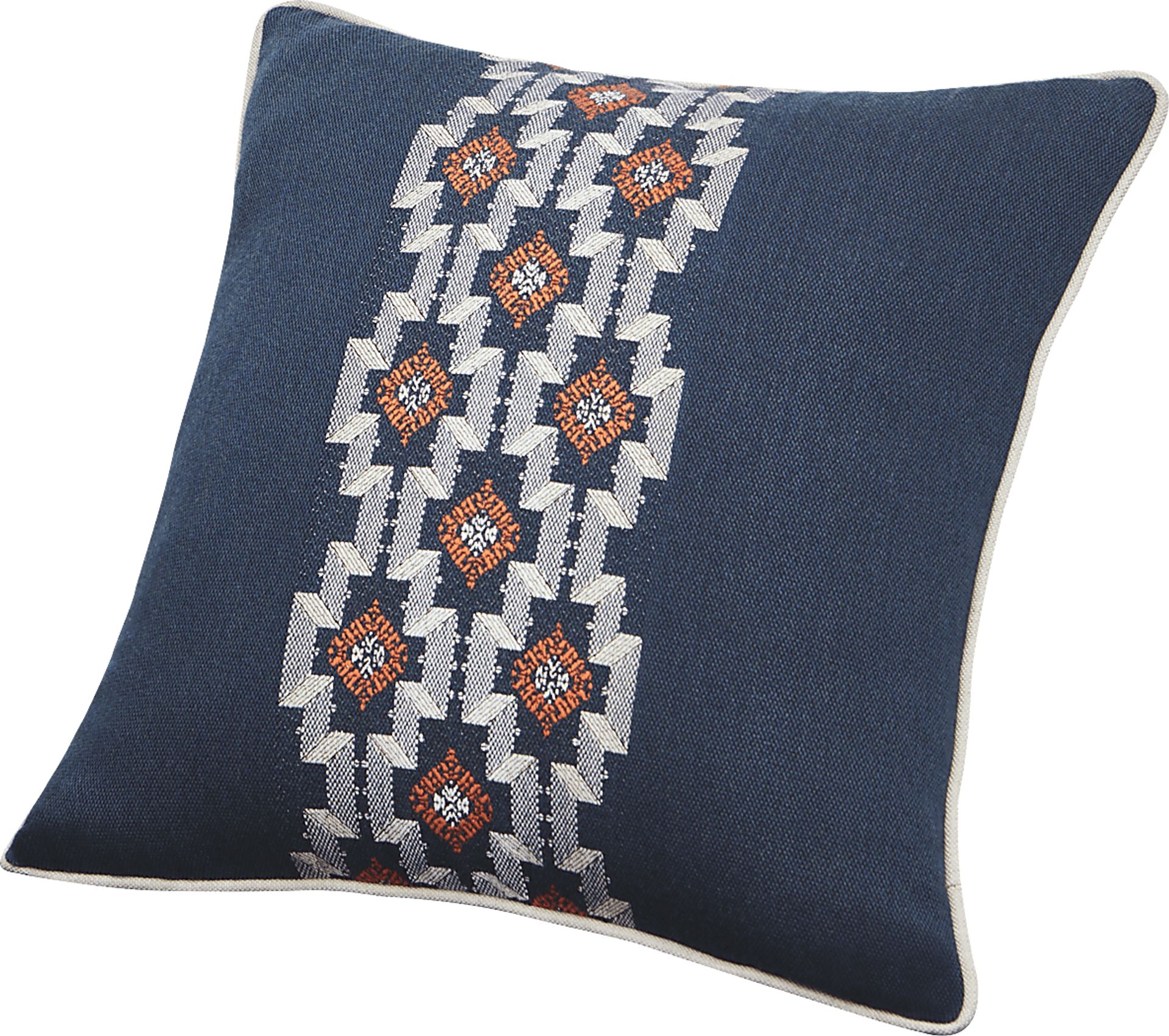 Montrose Rose Indigo Indoor/Outdoor Accent Pillow, Set of Two - Image 2