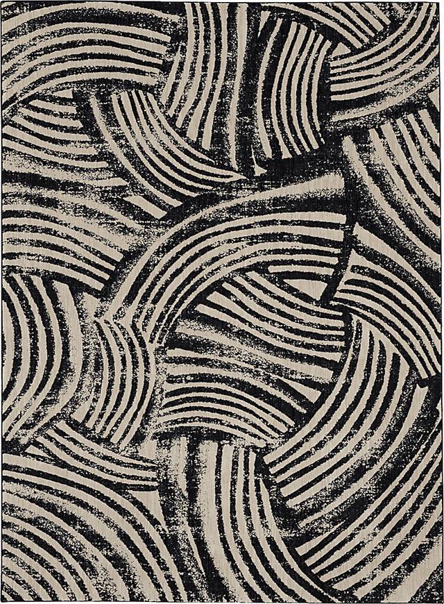 Stacy Garcia Montry Black 5'3 x 7'10 Rug - Thumbnail - Image 1