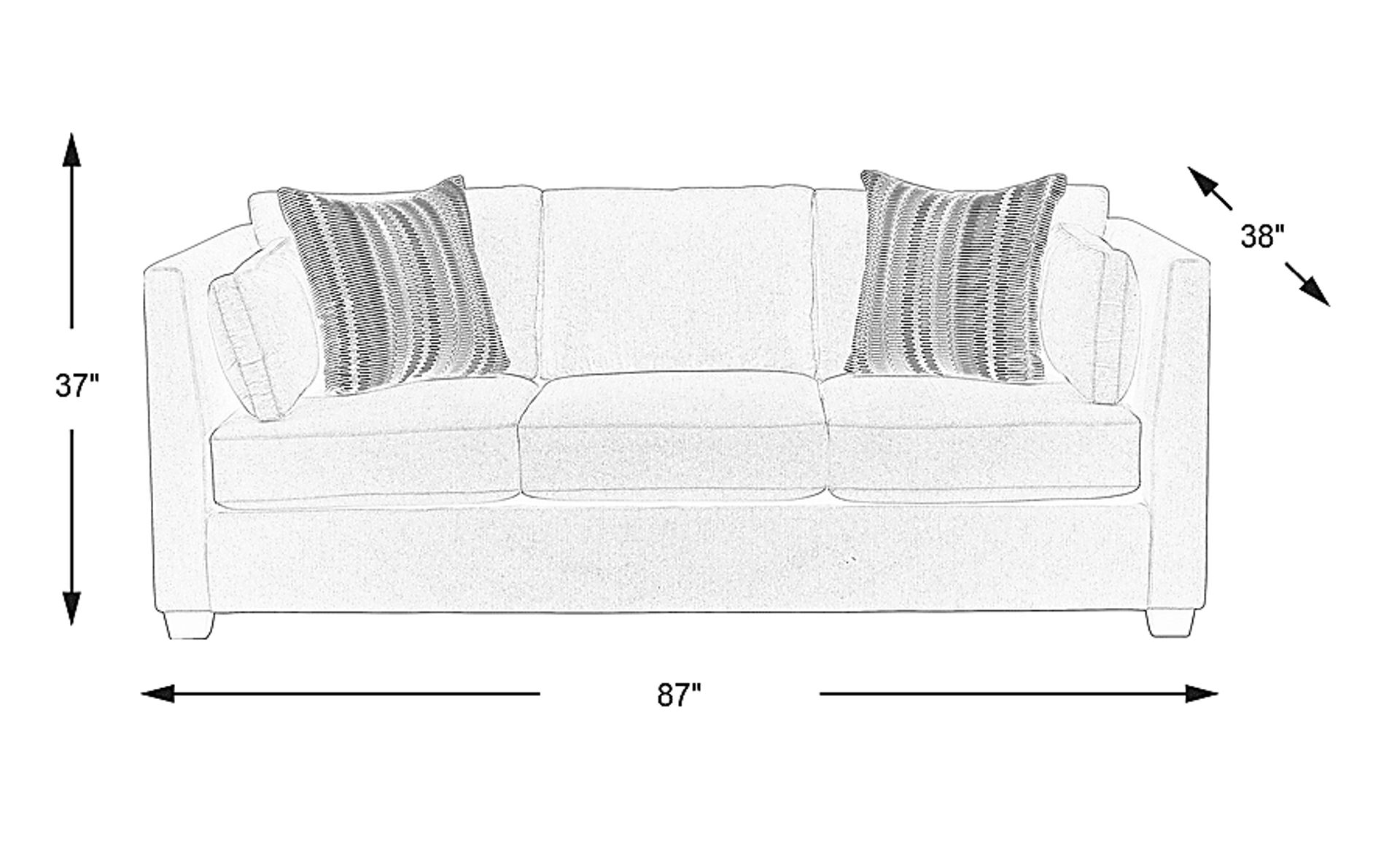 Dimension Image. Please refer to the Dimension Tab on this page for dimension details.