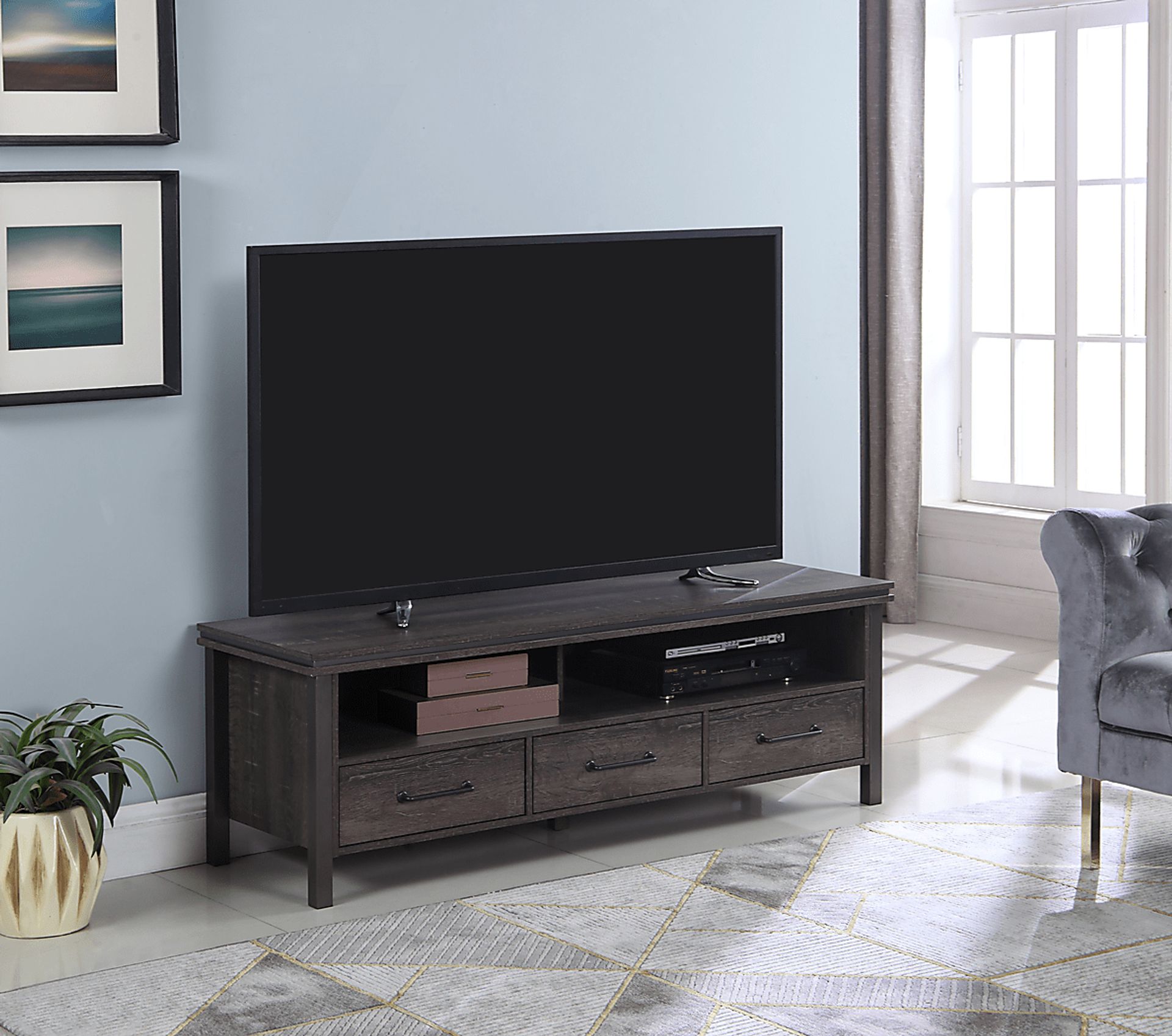 Montview Brown 62 In. Console - Image 4