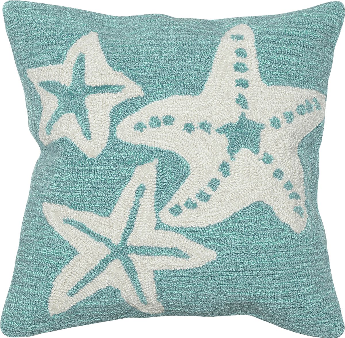 Moon Sands Blue,Gray Outdoor Pillows Rooms to Go