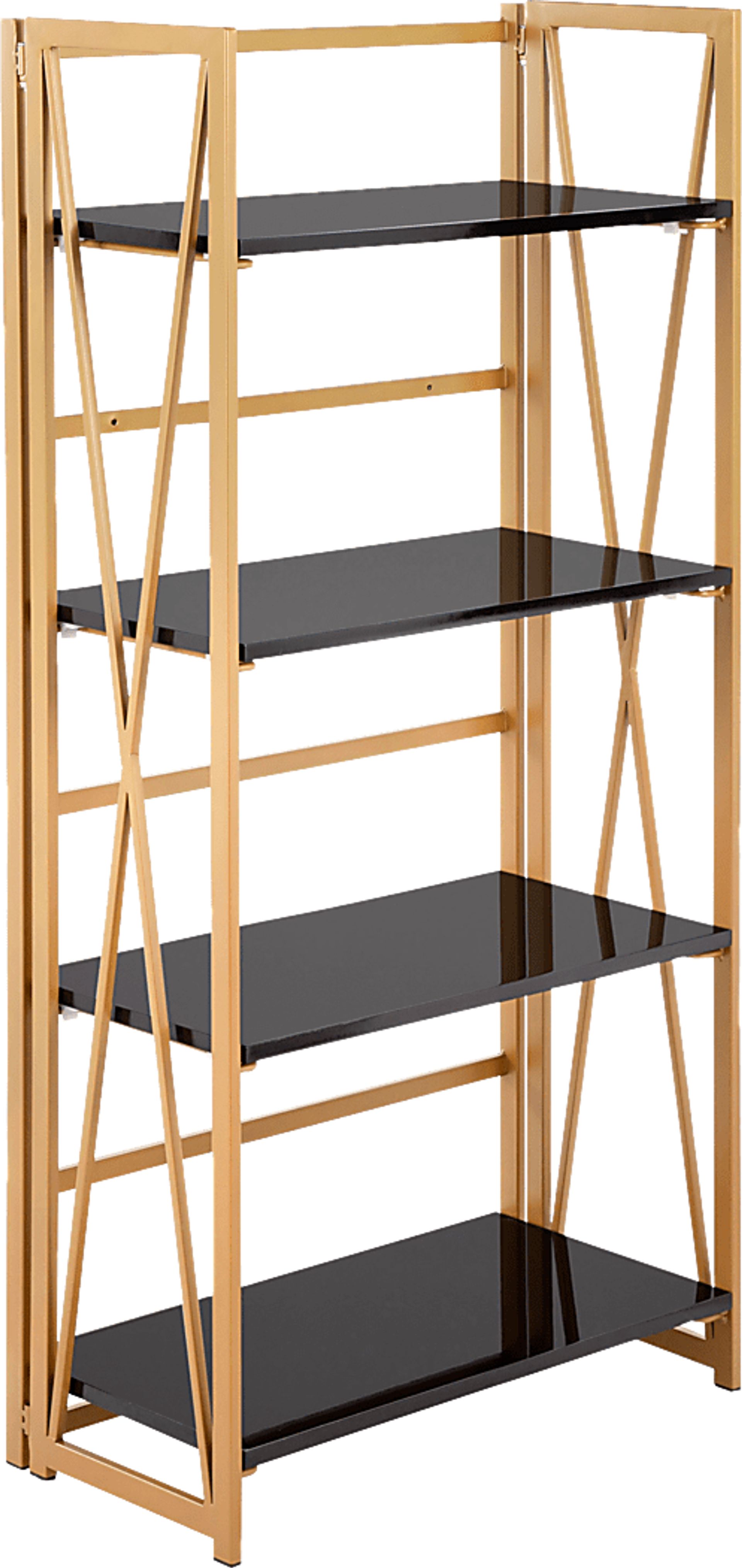 Moonbill Black Bookcase - Image 1