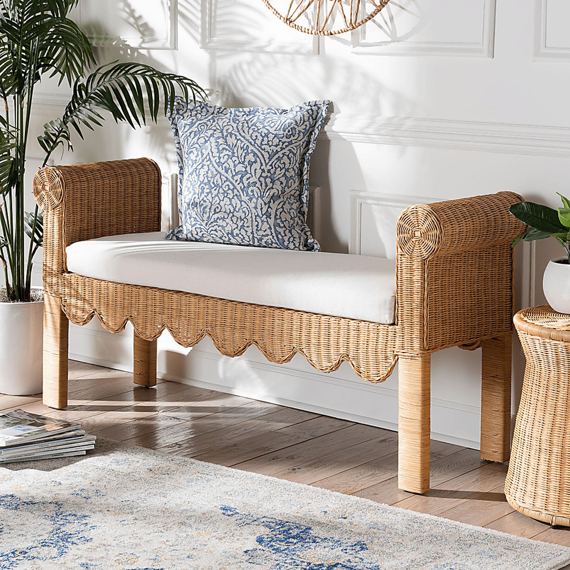 Moonbite Brown Accent Bench - Image 2