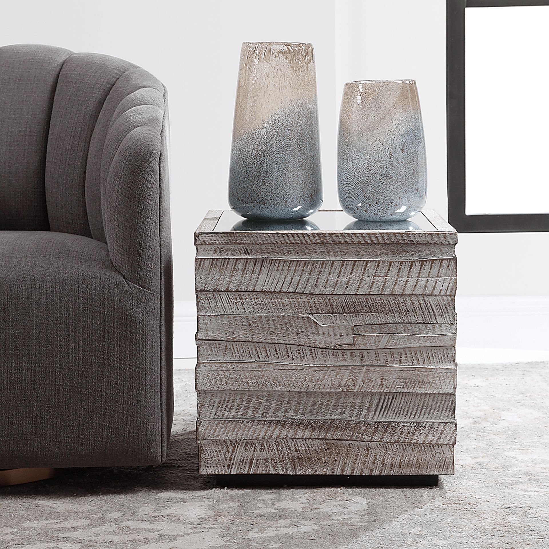 Moonflower Gray Accent Table - Image 5