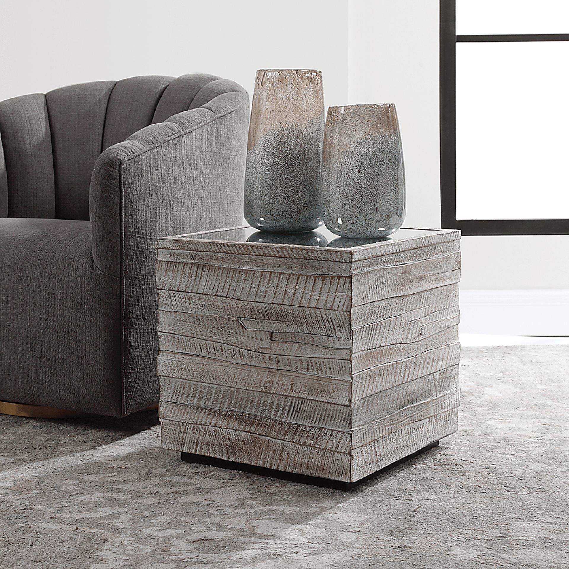 Moonflower Gray Accent Table - Image 6