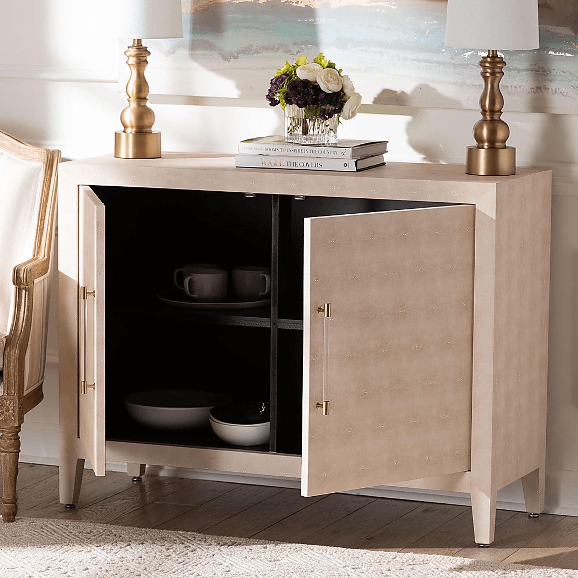 Moonhead Beige Storage Cabinet - Image 3