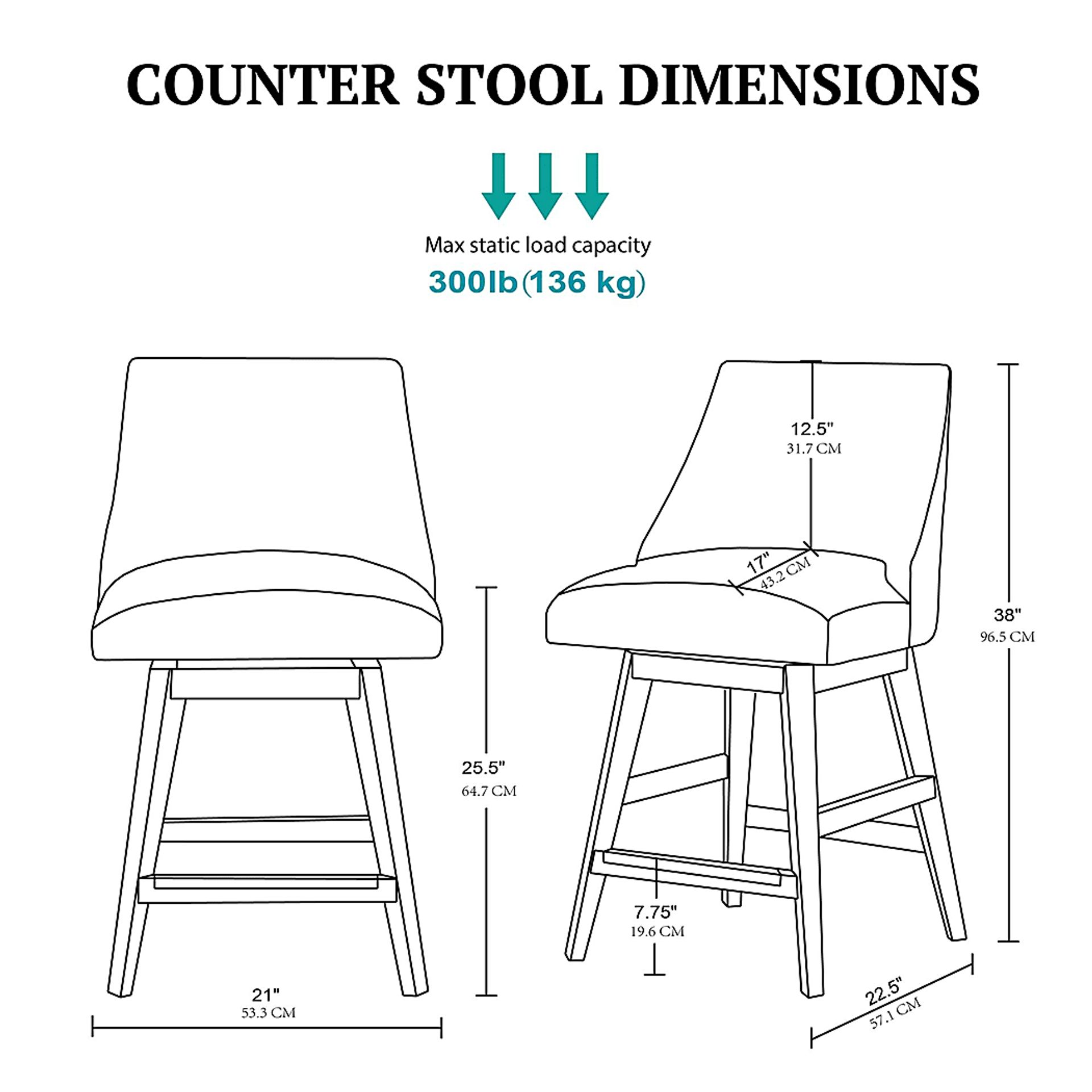 Moonshadow Light Gray Swivel Counter Height Stool - Image 7