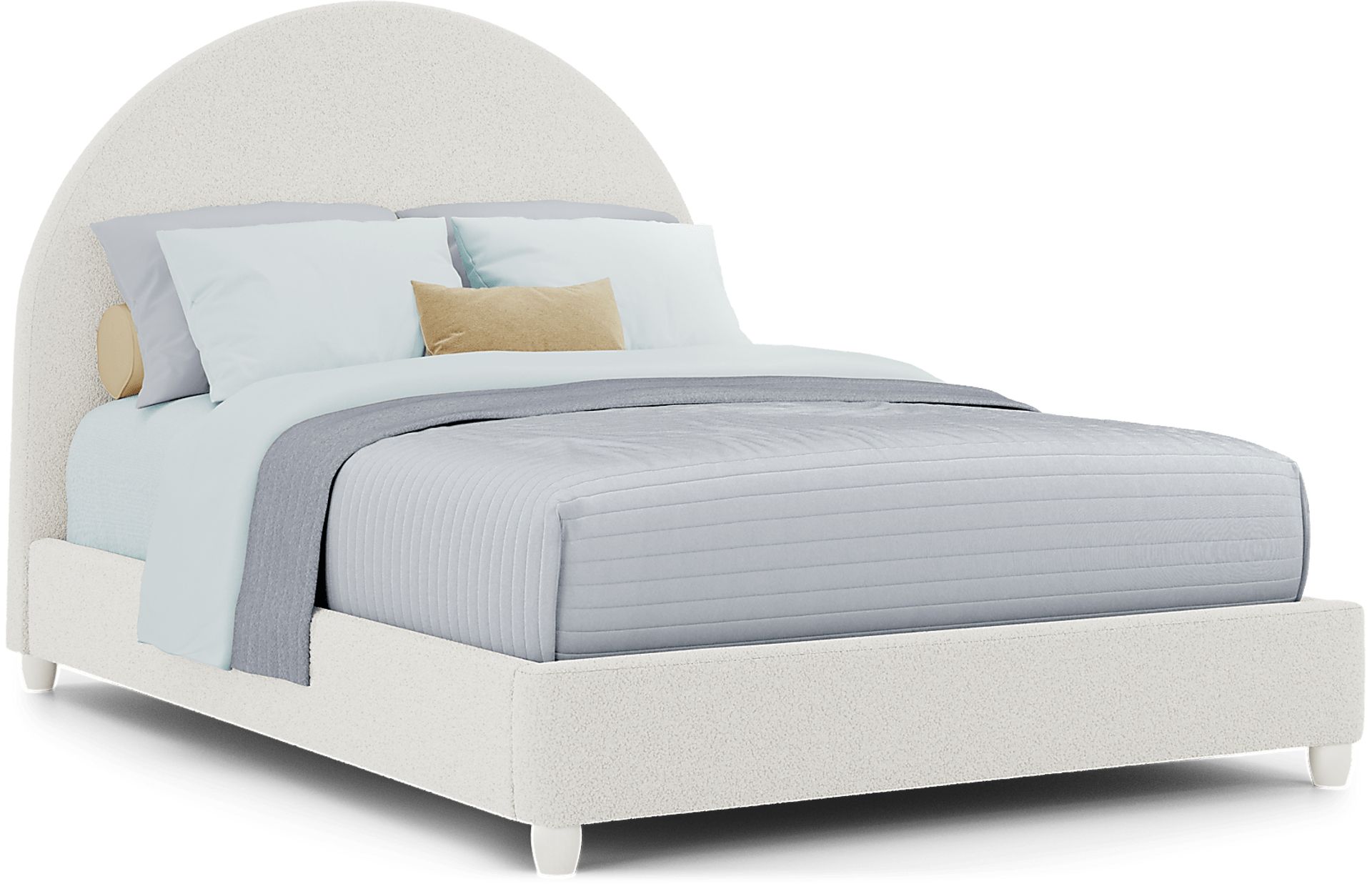 Kids Moonstone Natural Full Upholstered Bed - Image 1
