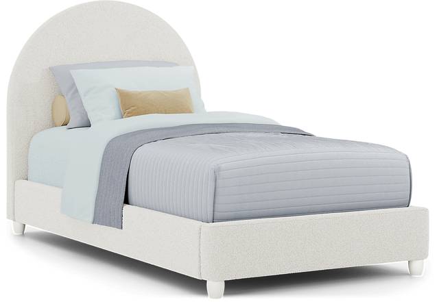Kids Moonstone Natural Twin Upholstered Bed - Thumbnail - Image 1