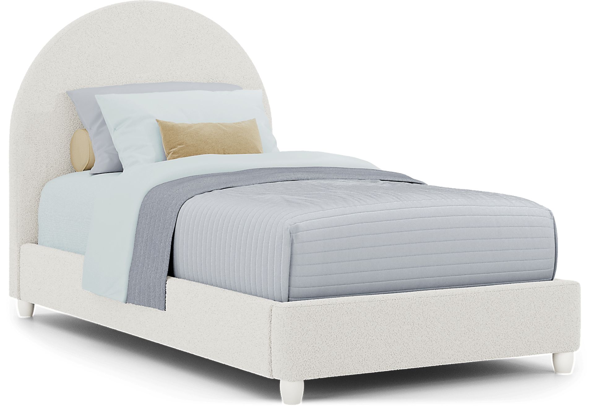 Kids Moonstone Natural Twin Upholstered Bed - Image 1