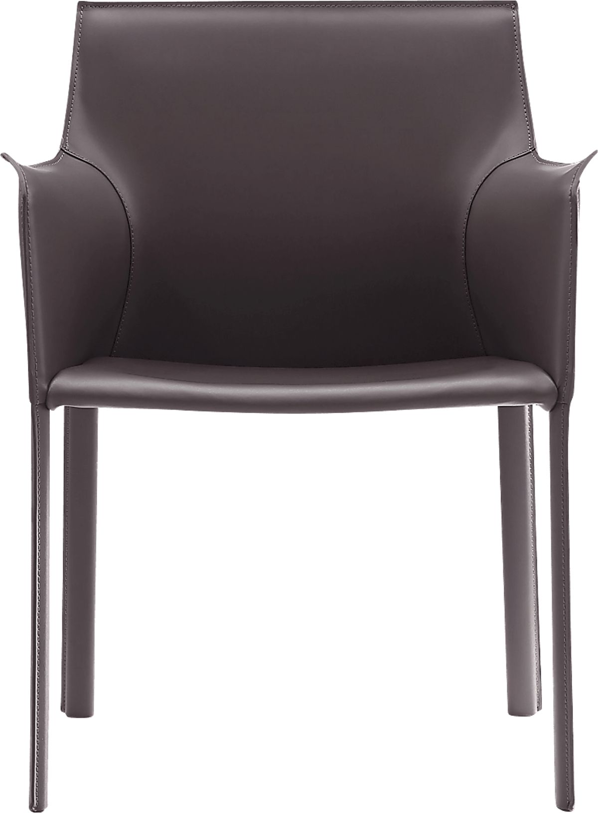 Moontime Gray Vinyl Fabric Arm Chair | Rooms to Go
