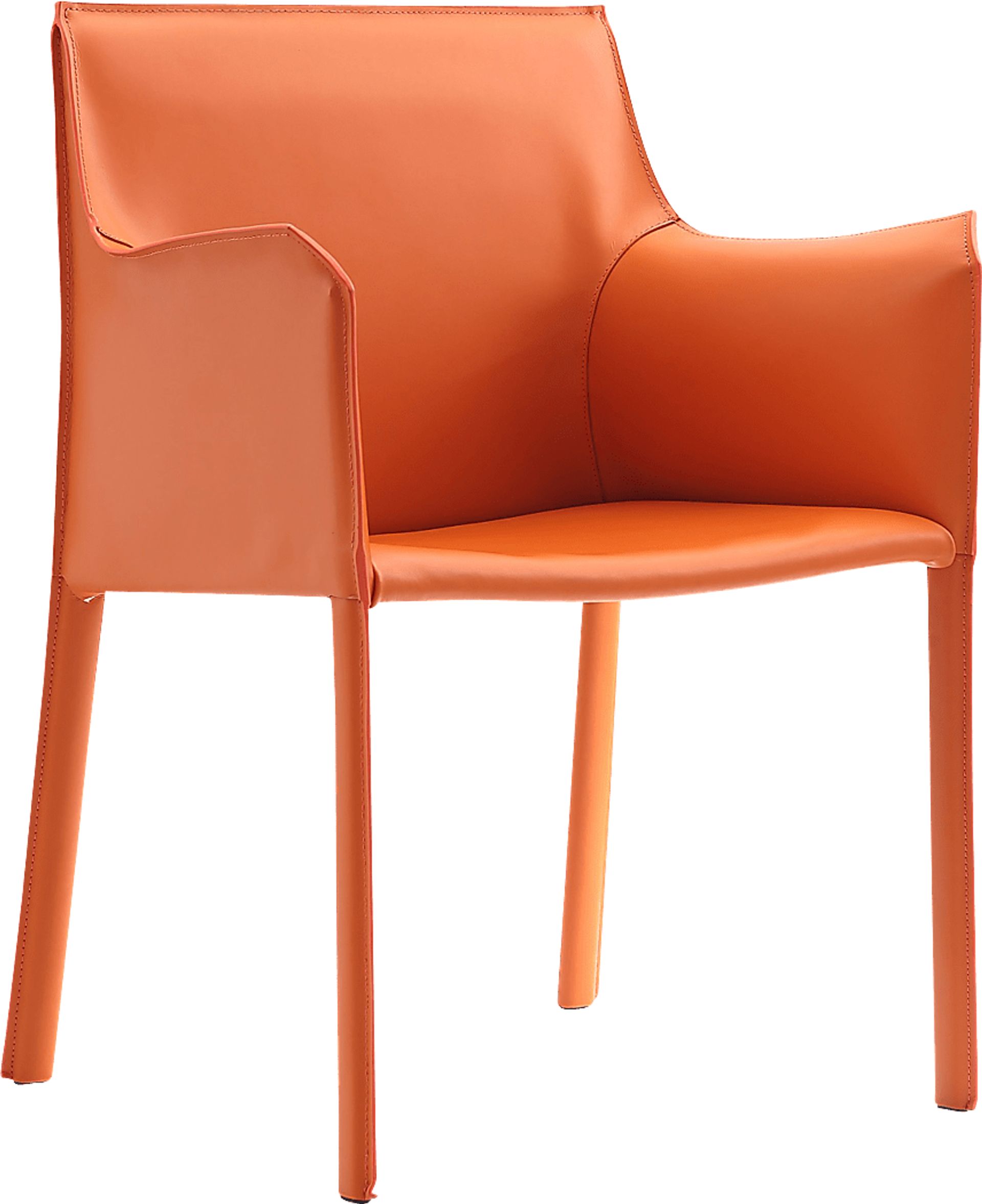 Moontime Orange Arm Chair - Image 1