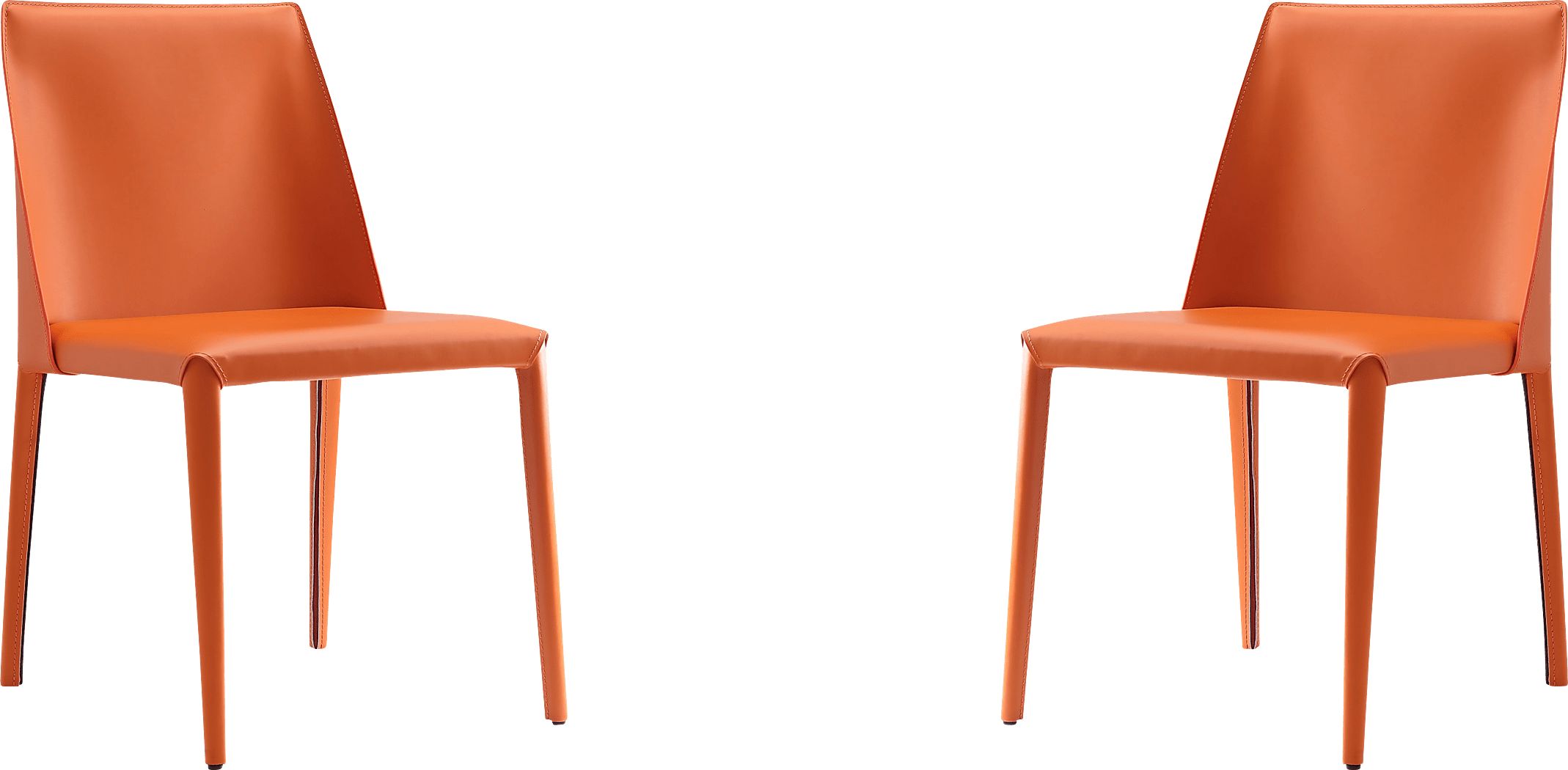 Moontime Orange Side Chair, Set of 2