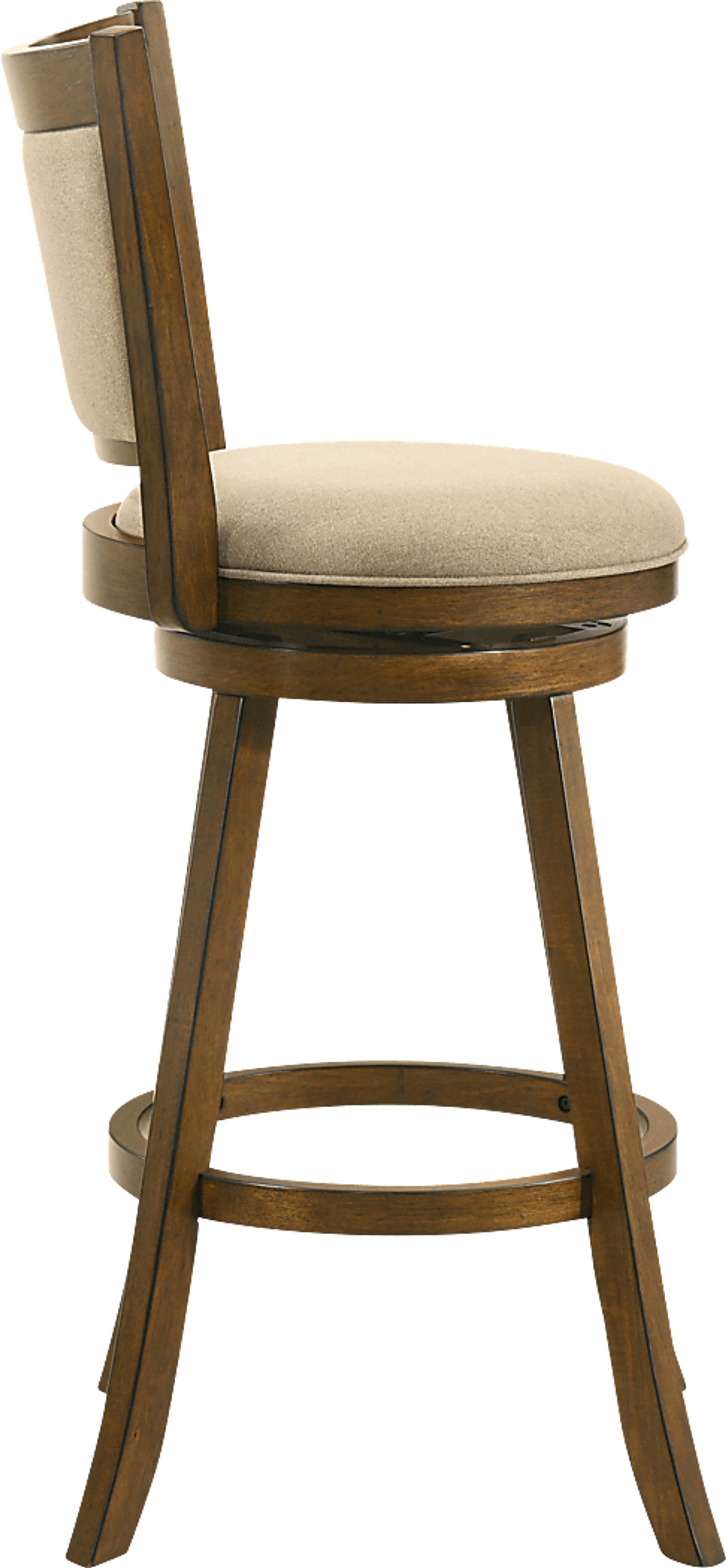 Moonworth Beige Swivel Barstool - Image 5