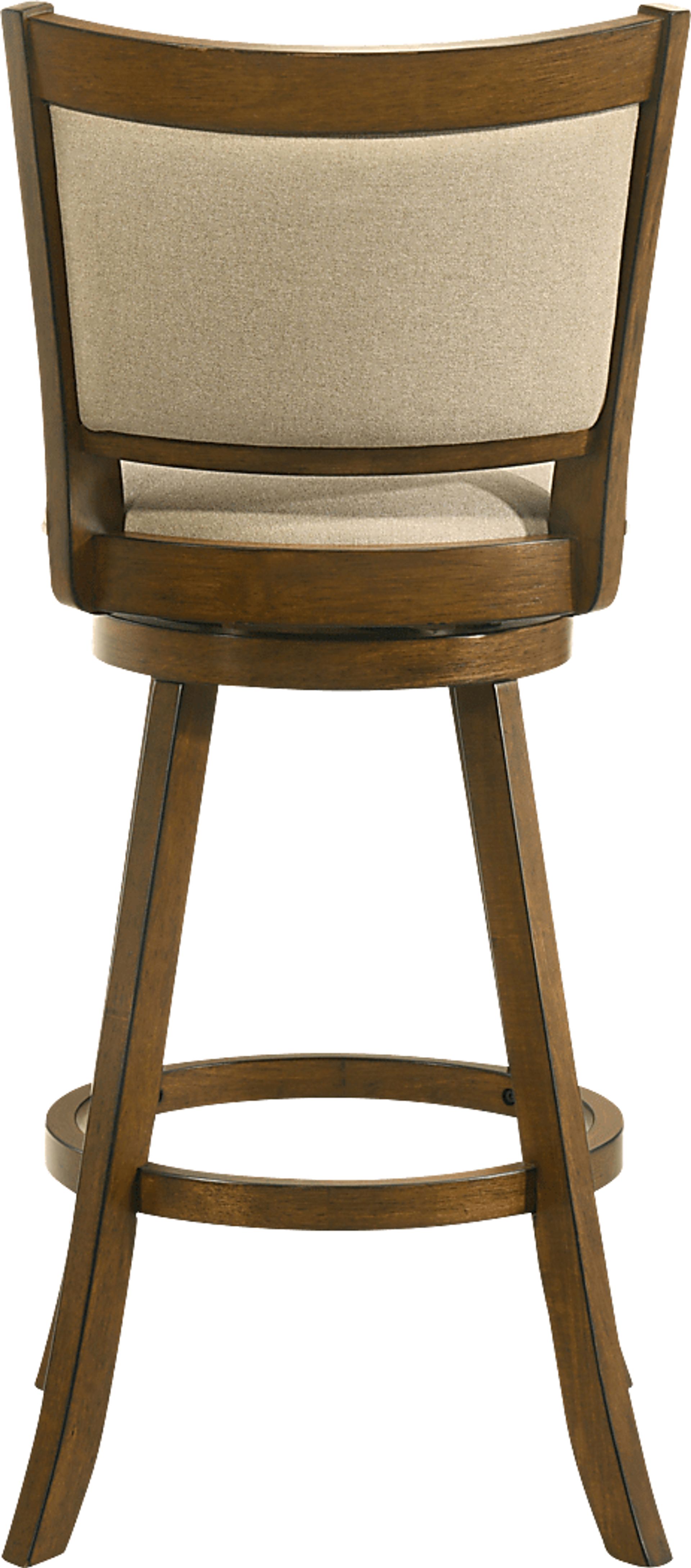 Moonworth Beige Swivel Barstool - Image 6