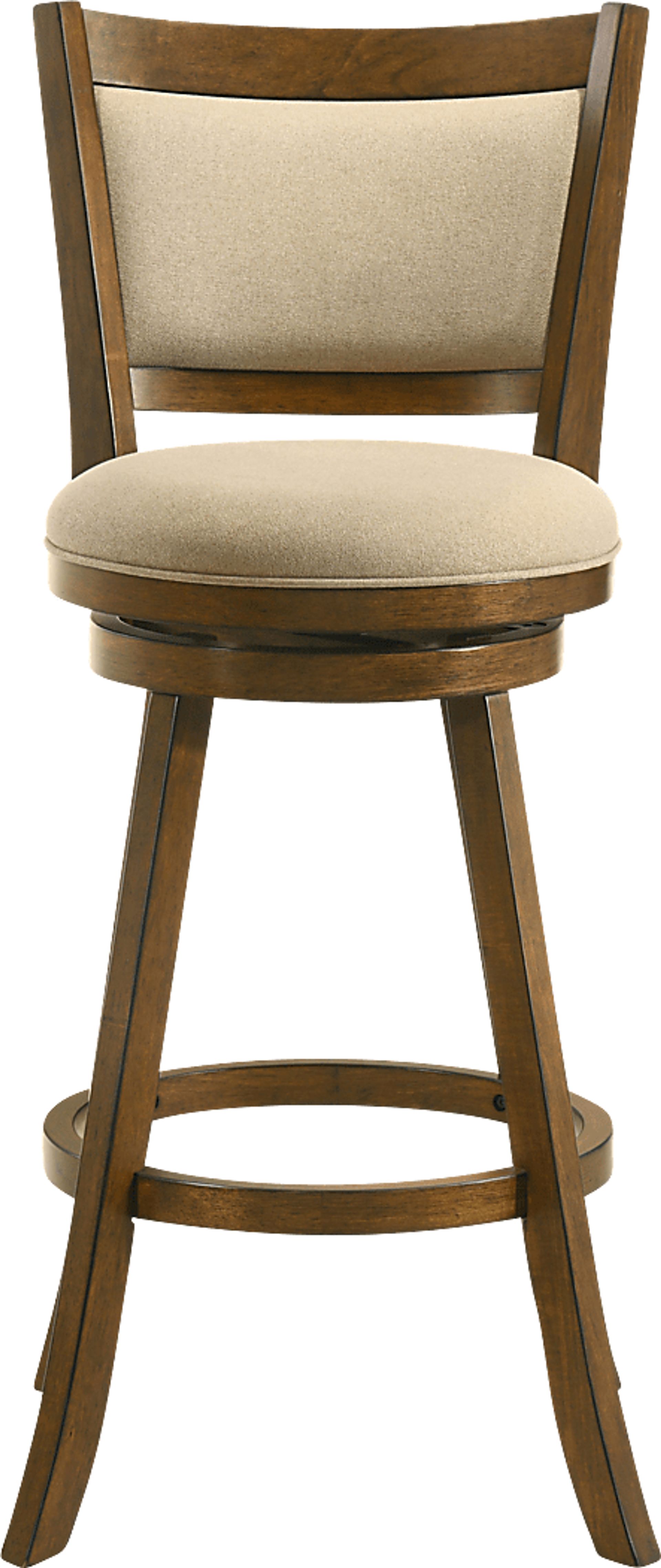 Moonworth Beige Swivel Barstool - Image 8