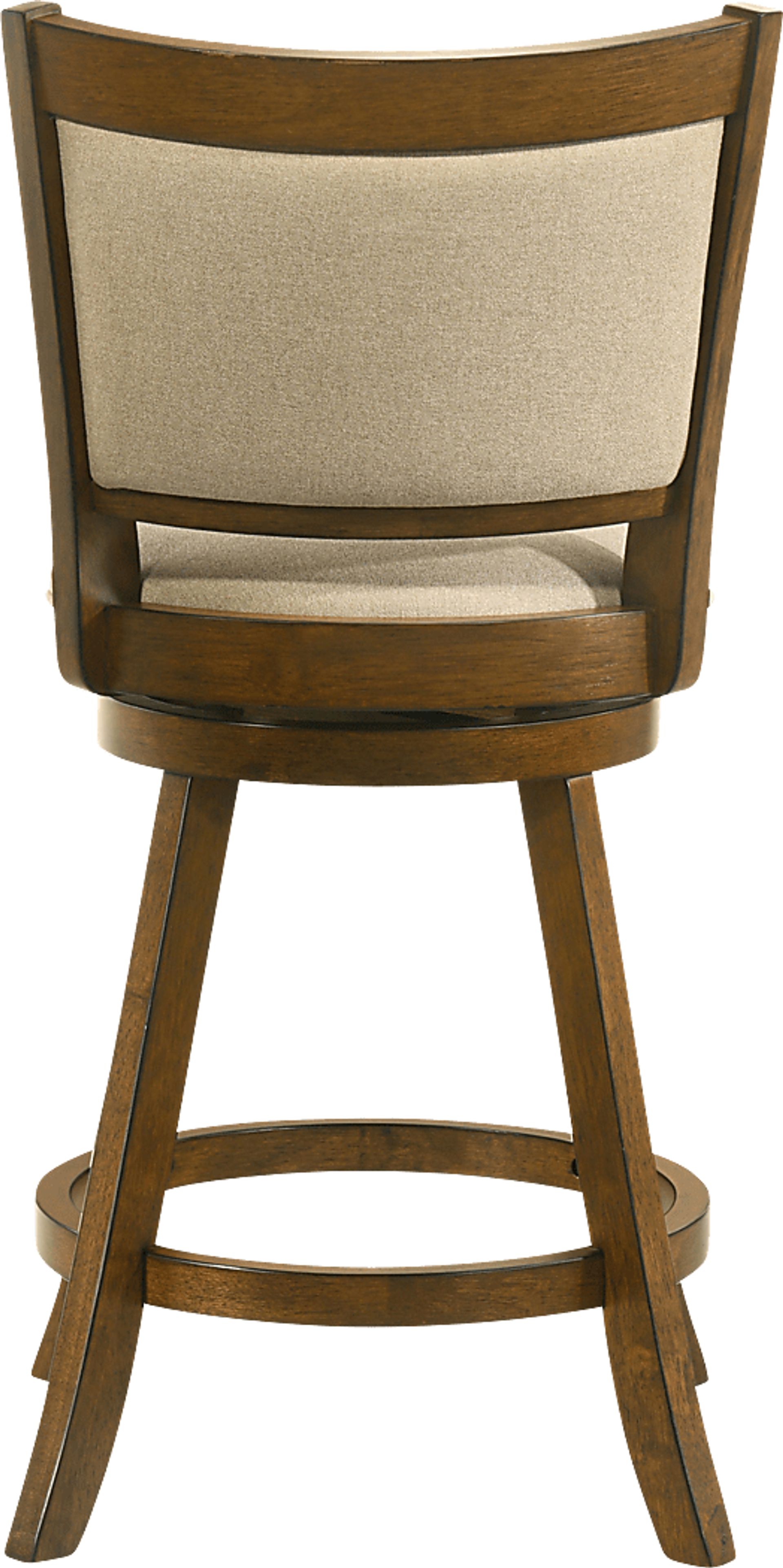 Moonworth Beige Swivel Counter Height Stool - Image 4
