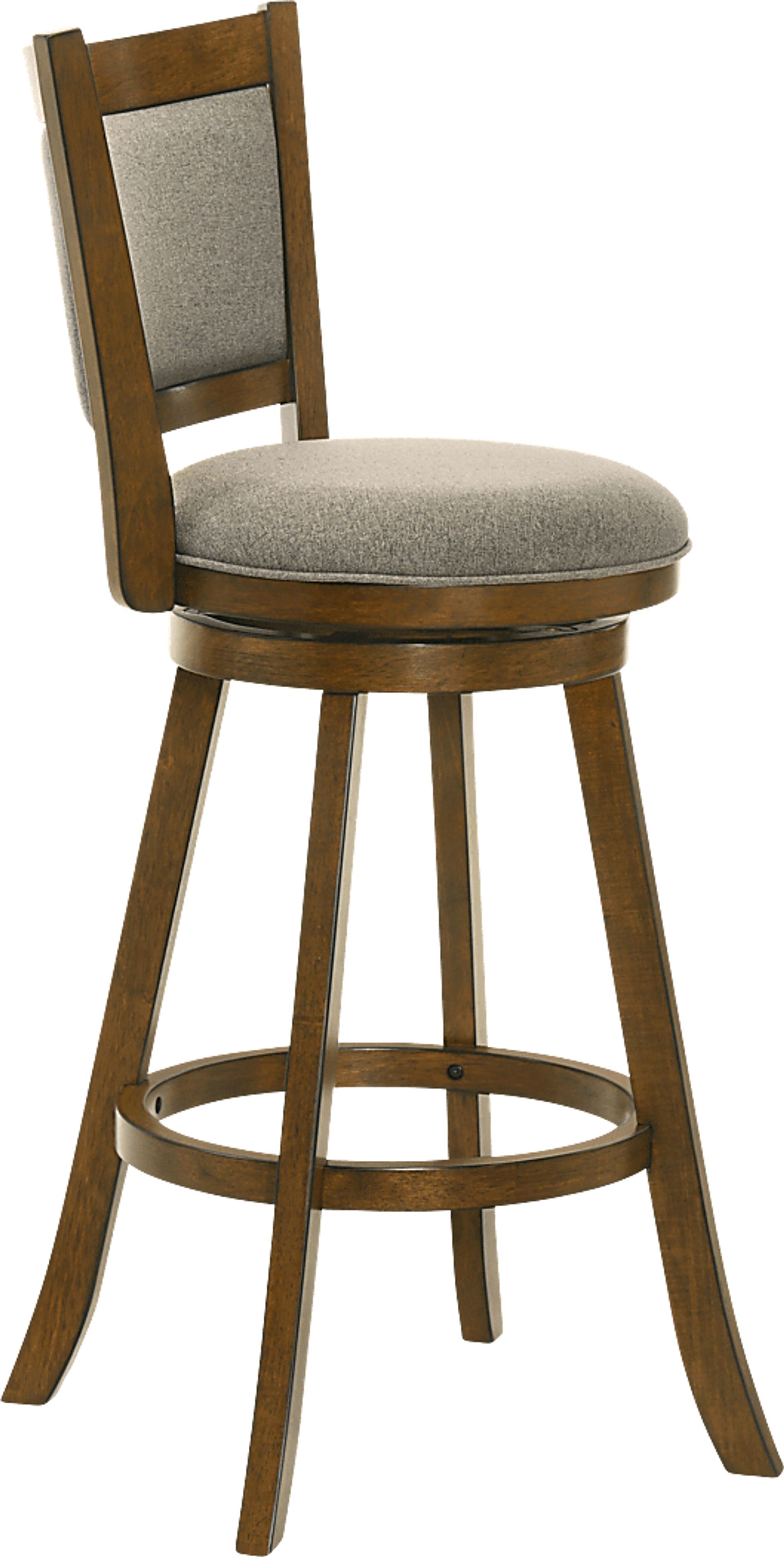 Moonworth Gray Swivel Barstool - Image 3