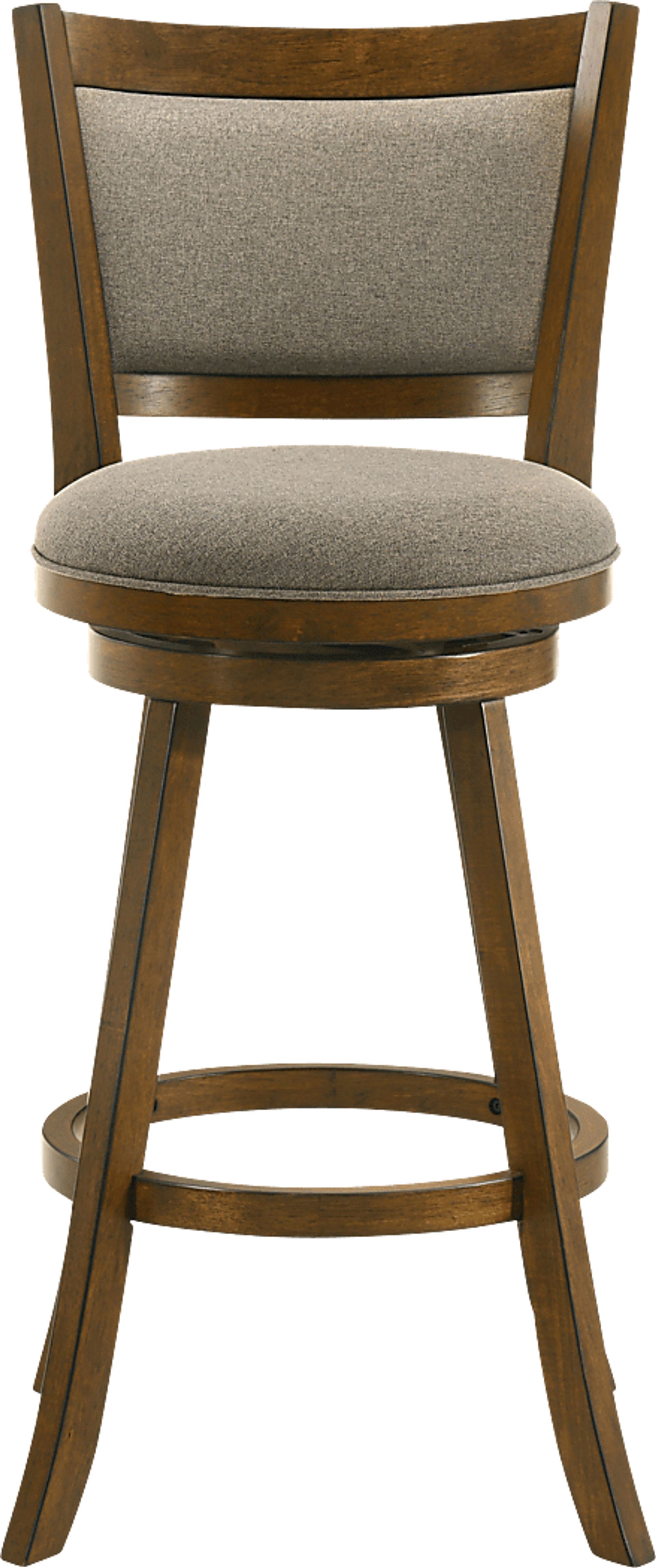 Moonworth Gray Swivel Barstool - Image 4