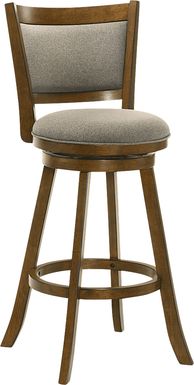 Moonworth Gray Swivel Barstool