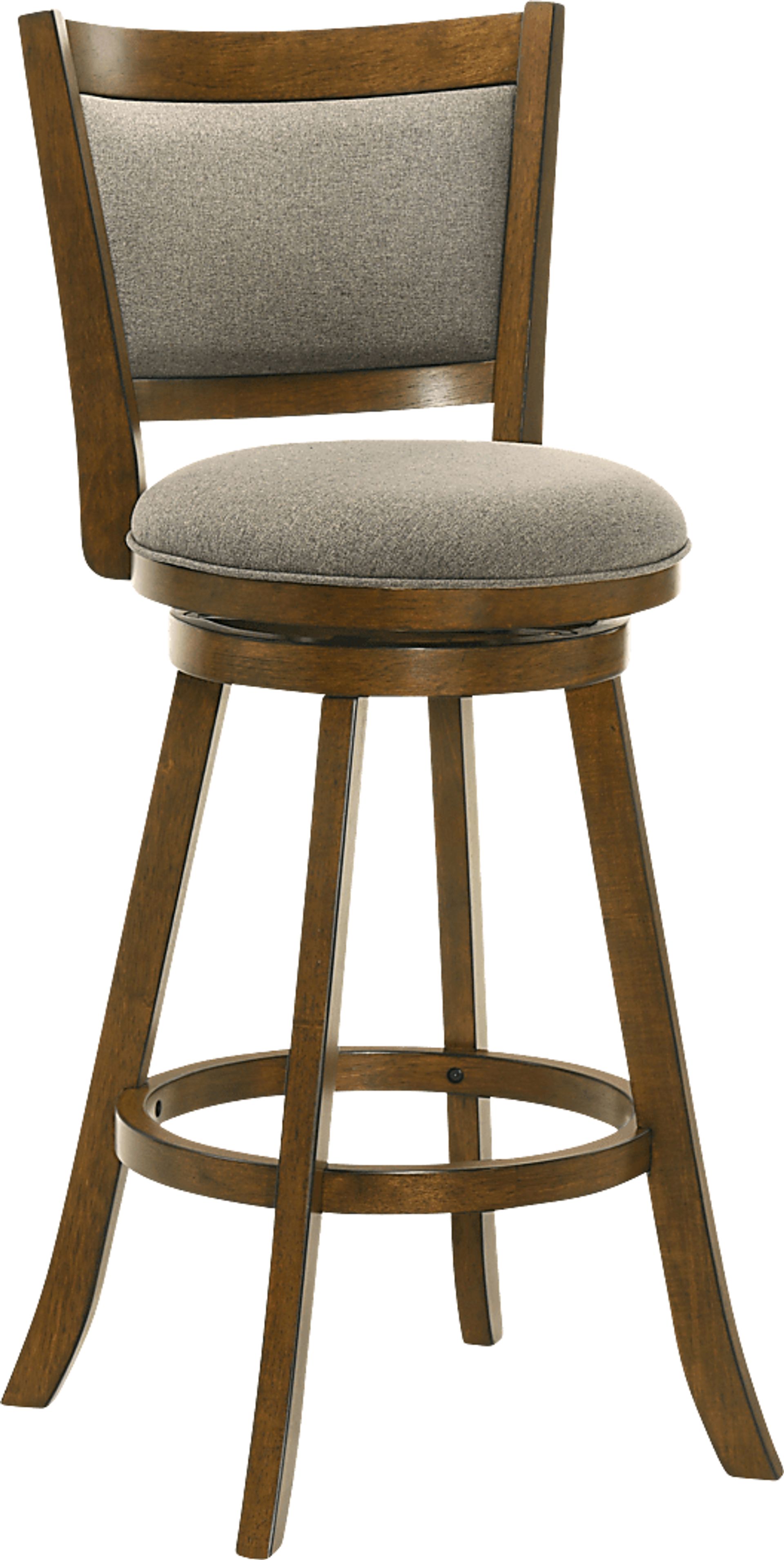 Moonworth Gray Swivel Barstool - Image 1
