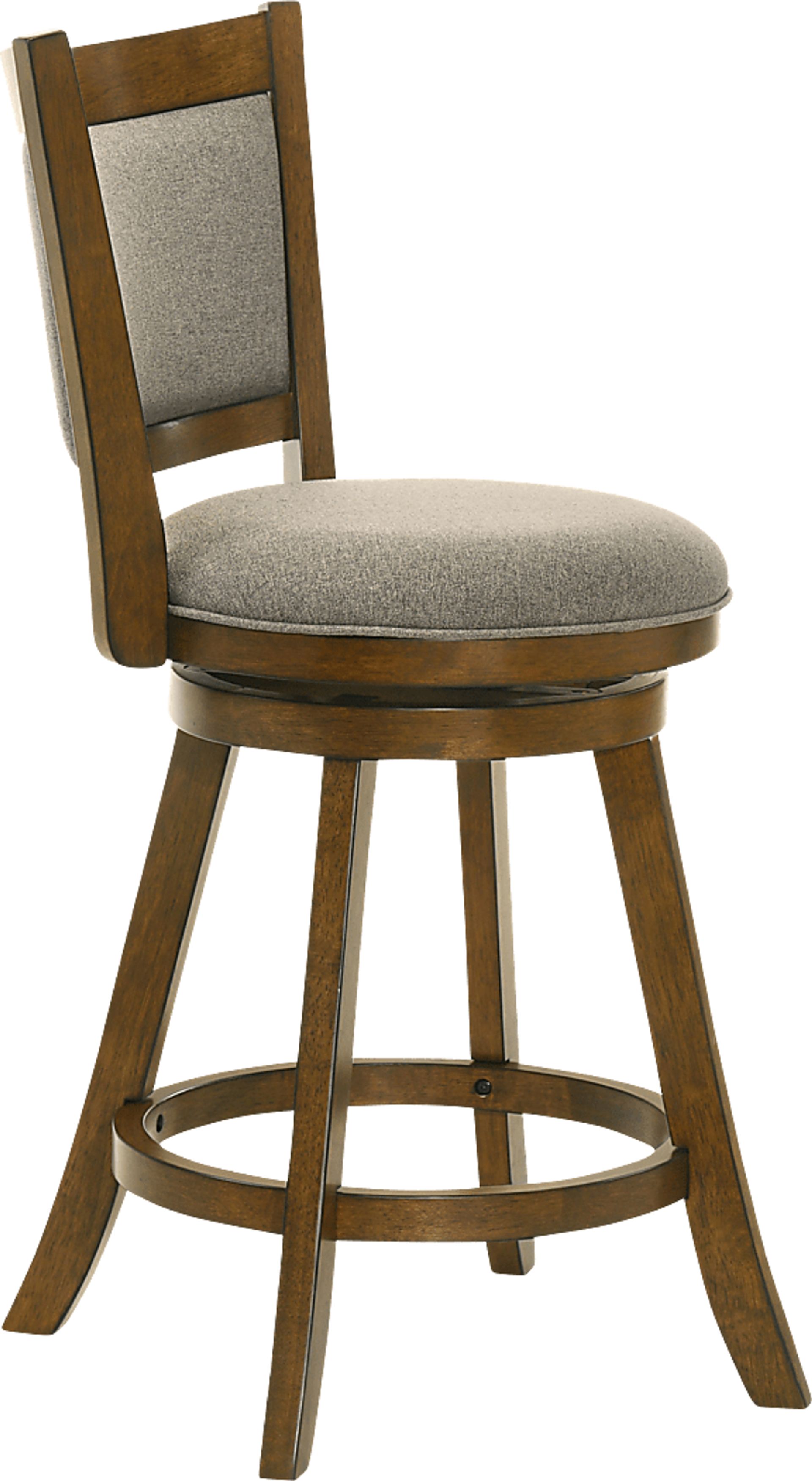 Moonworth Gray Swivel Counter Height Stool - Image 3