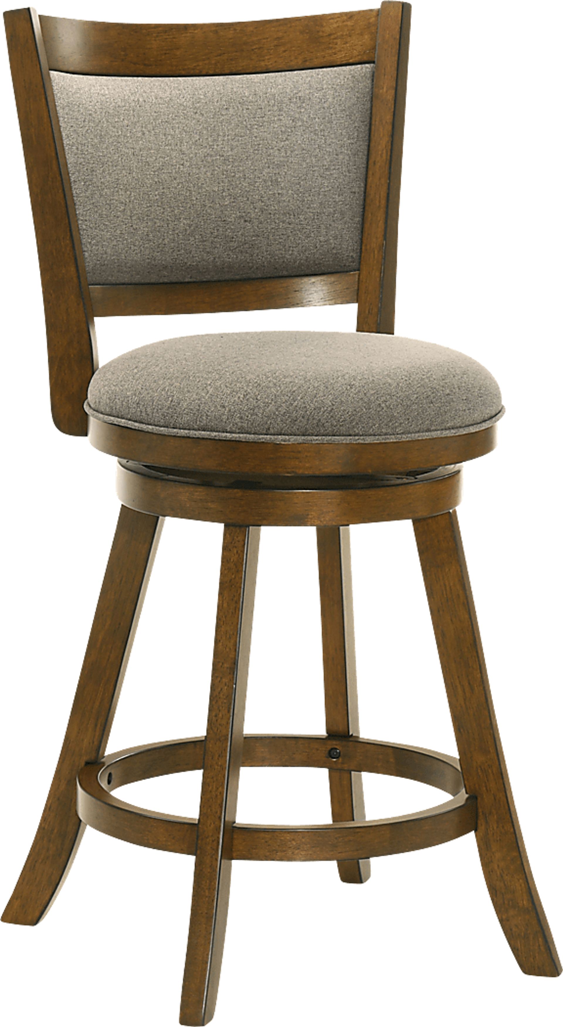 Moonworth Gray Swivel Counter Height Stool - Image 1