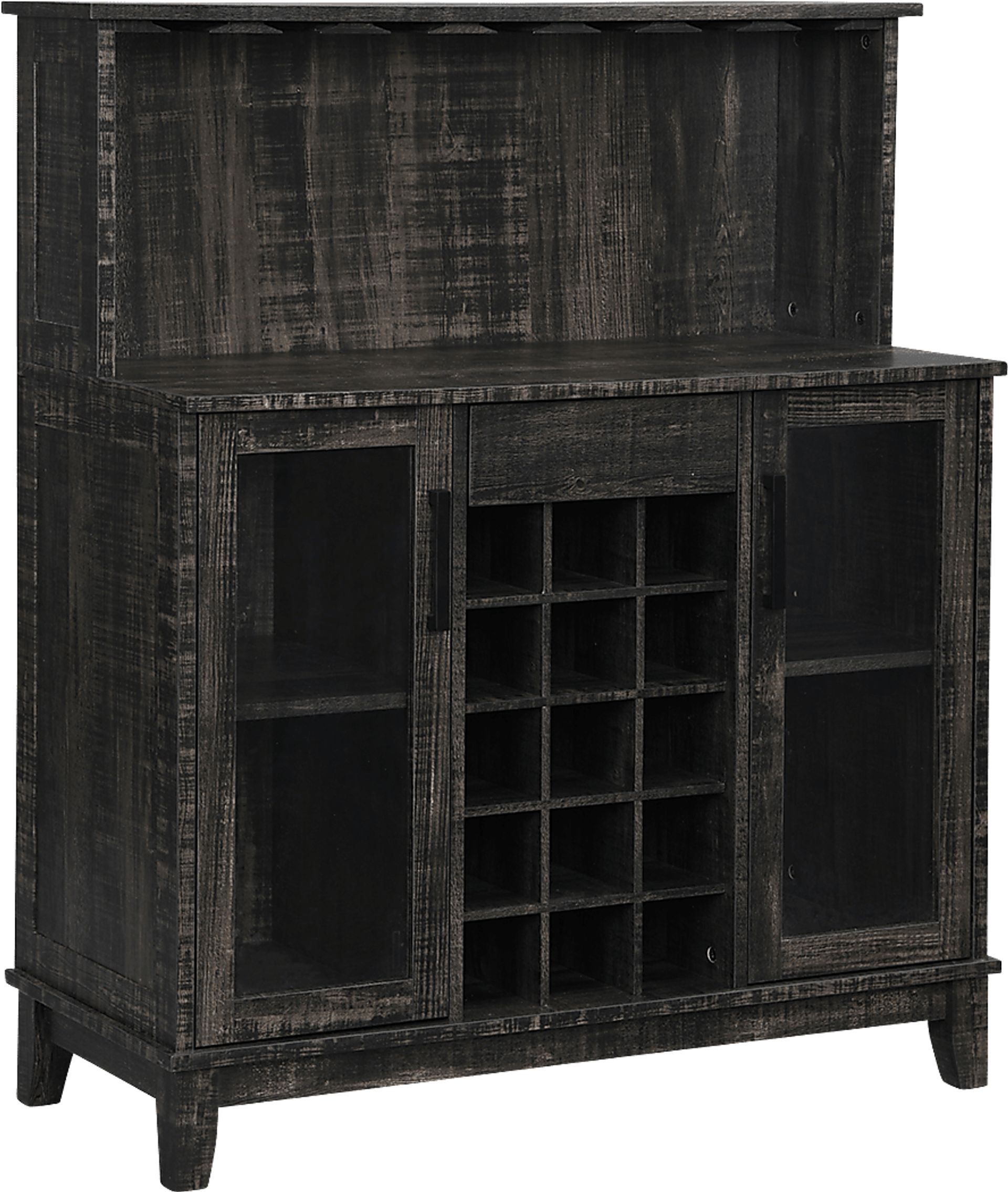 Moorman Charcoal Bar Cabinet - Image 1