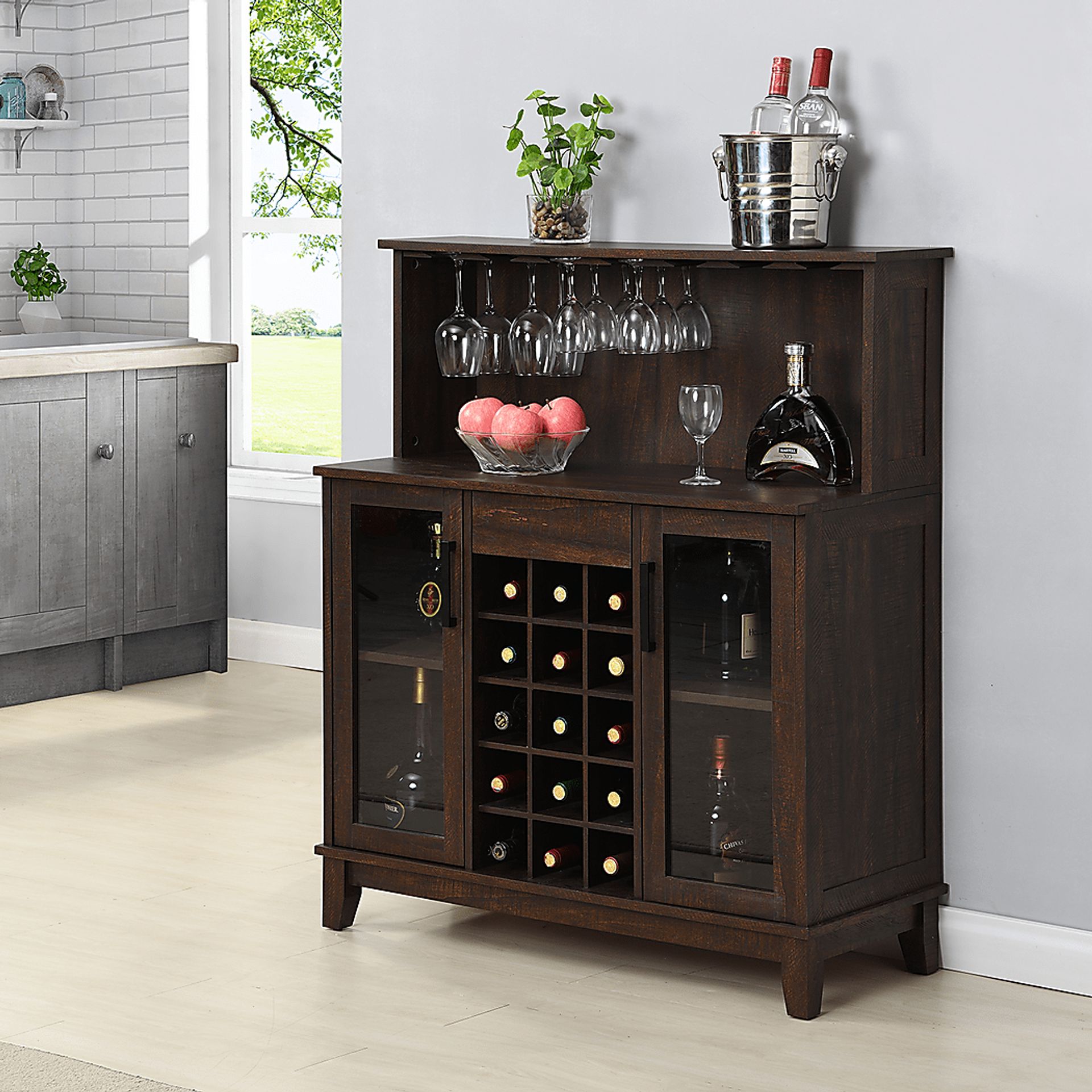 Moorman Mahogany Bar Cabinet - Image 5