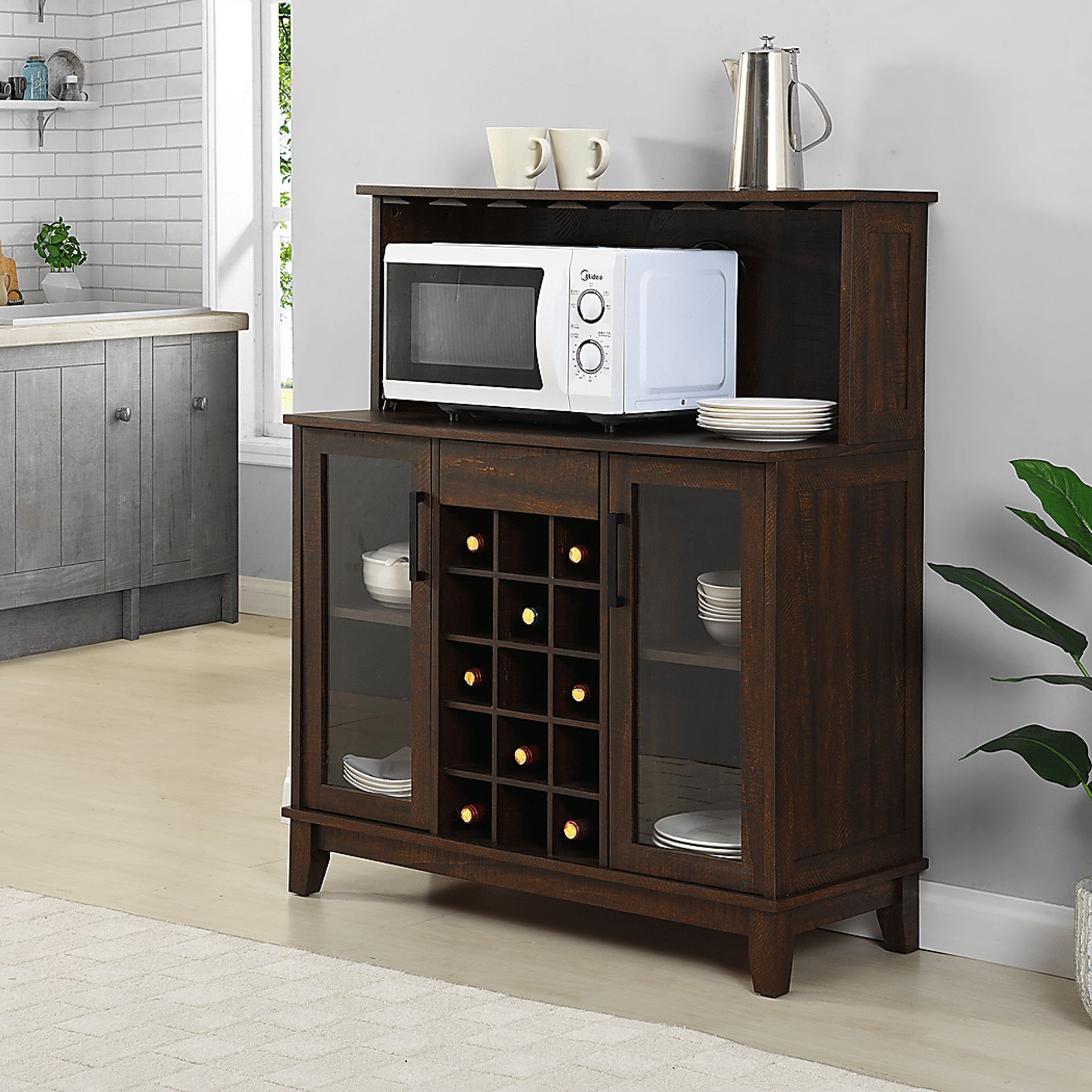 Moorman Mahogany Bar Cabinet - Image 6