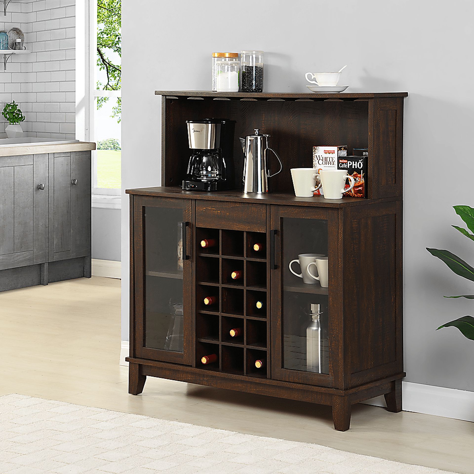 Moorman Mahogany Bar Cabinet - Image 7