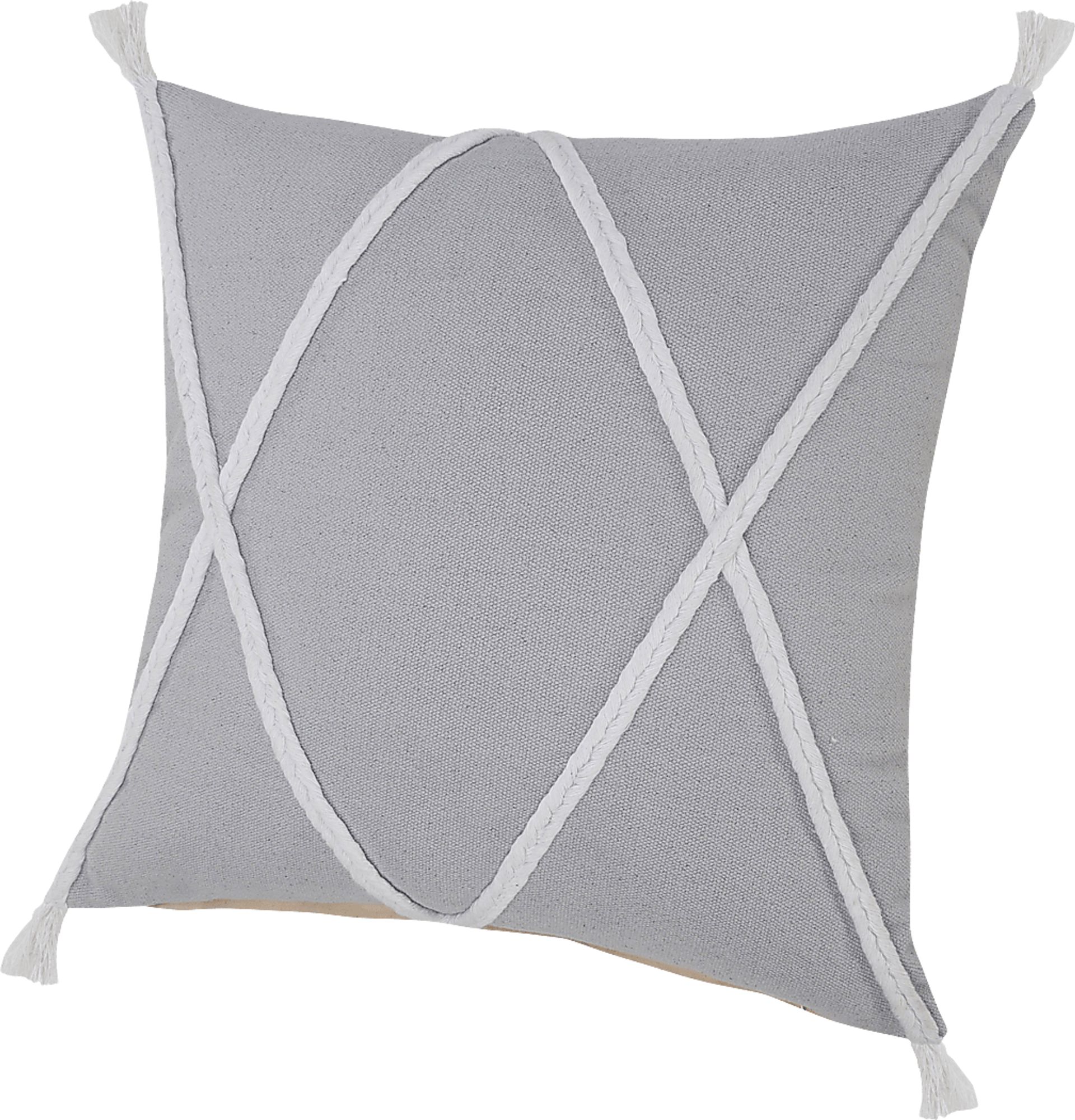Moosha Gray Pillow, Set of 2 - Image 5