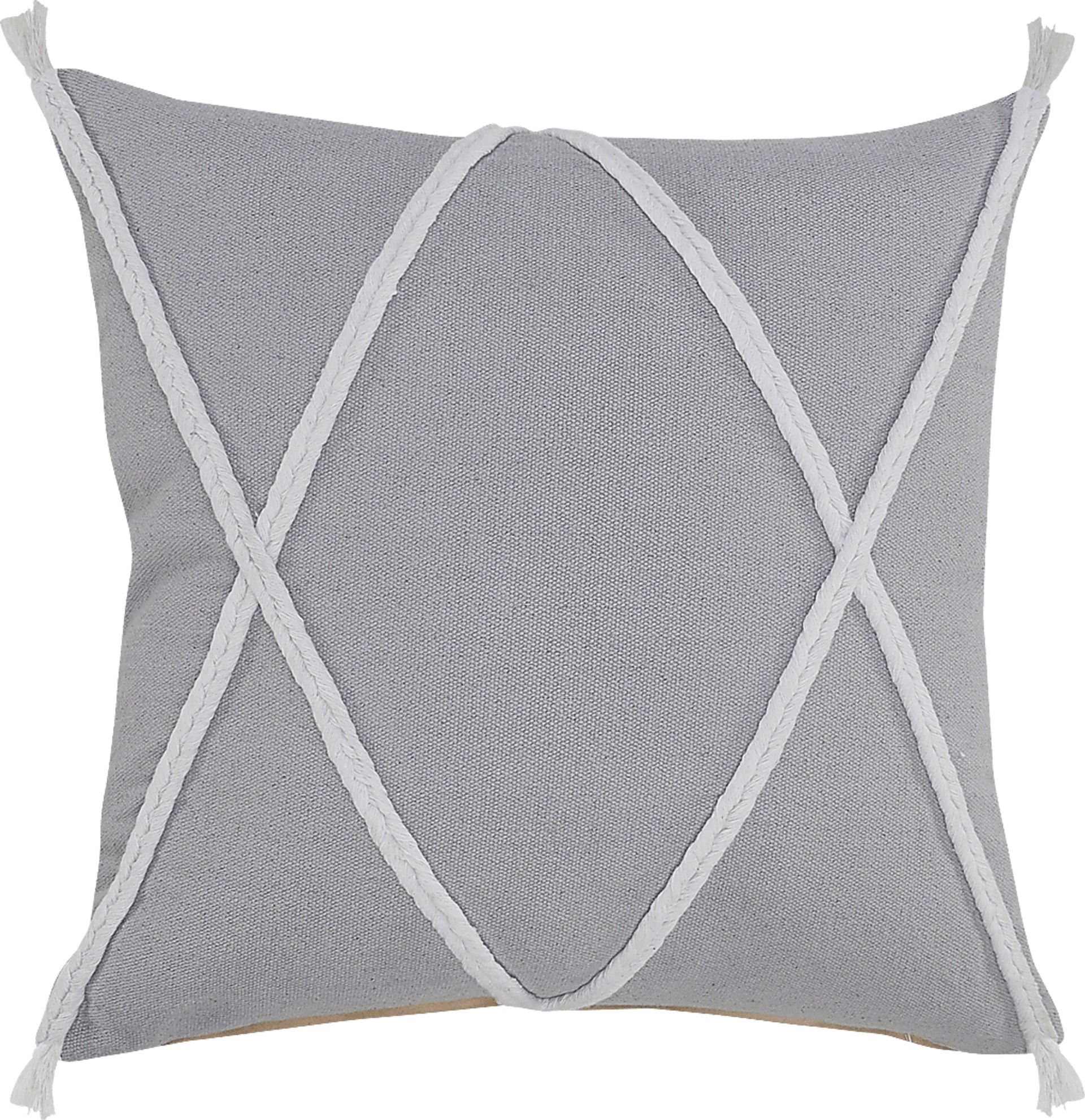 Moosha Gray Pillow, Set of 2 - Image 8
