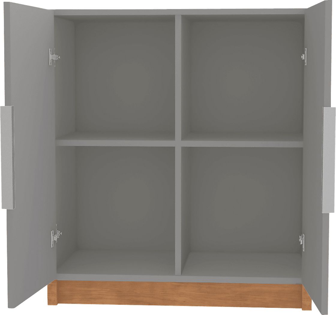 Moraga Gray Accent Cabinet - Thumbnail 3