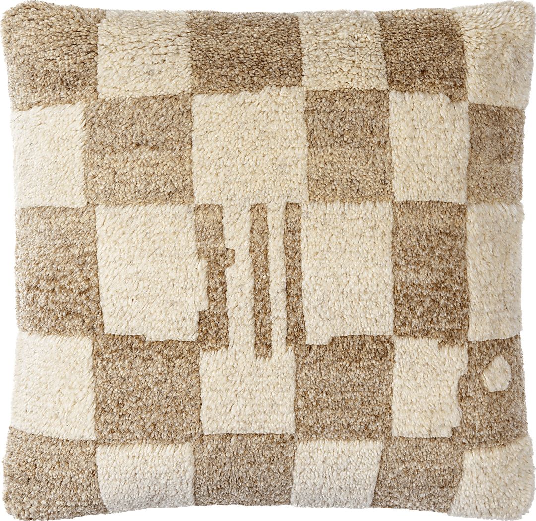 Morcos Tan Accent Pillow