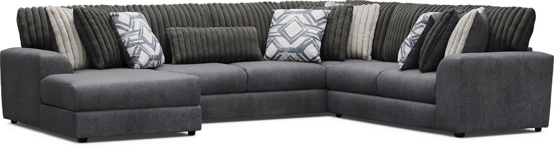 3 pc left arm chaise sectional