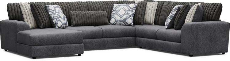 3 pc left arm chaise sectional