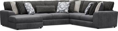 3 pc left arm chaise sectional