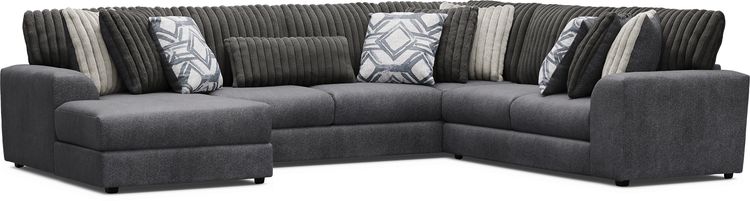 3 pc left arm chaise sectional