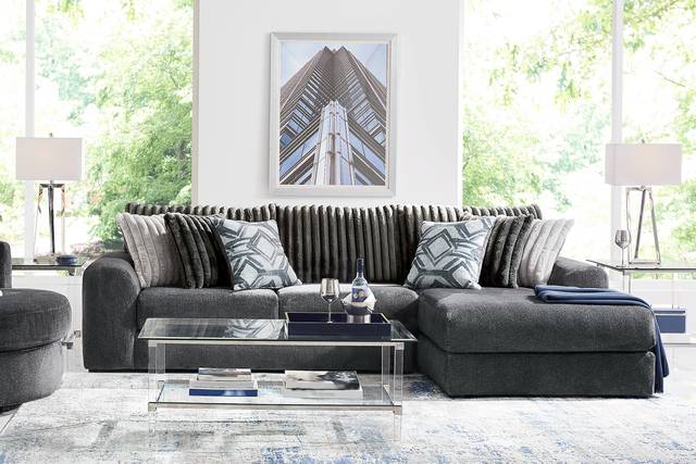 Moreau Street Black 5 Pc Sectional Living Room - Thumbnail - Image 1