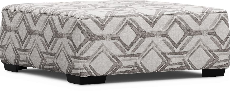 Moreau Street Gray Cocktail Ottoman