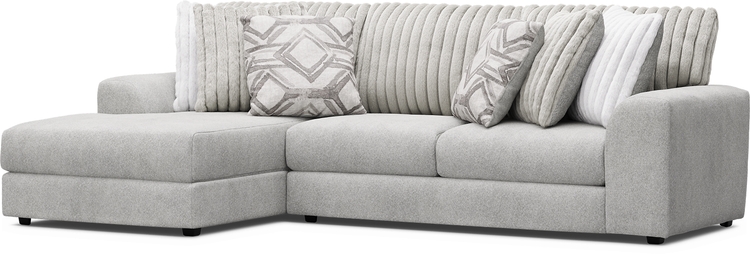2 pc left arm chaise sectional