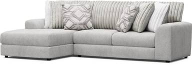 2 pc left arm chaise sectional