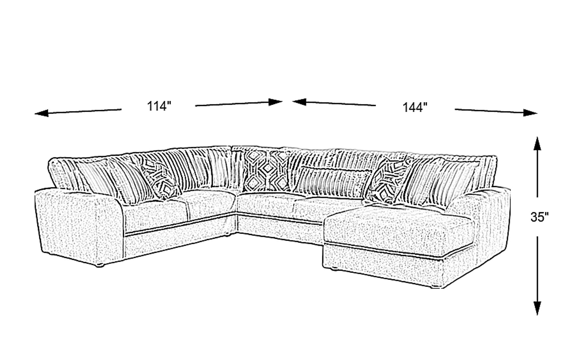 Dimension Image. Please refer to the Dimension Tab on this page for dimension details.