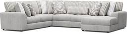 3 pc right arm chaise sectional